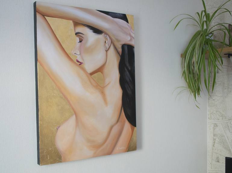 Original Figurative Nude Painting by Richard Seekins