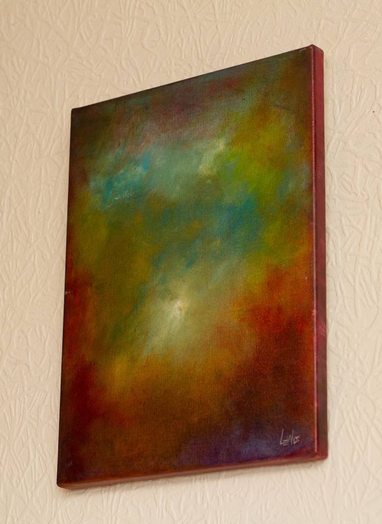 Original Abstract Seasons Painting by Mark Lewis