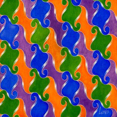 Original Abstract Patterns Paintings by Mark Lewis