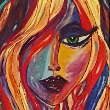 Original Abstract Women Paintings by amy traver