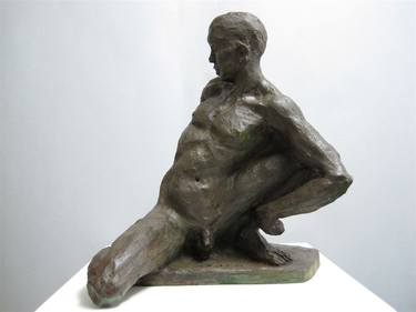 Original Realism Nude Sculpture by Paolo Camporese