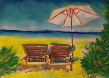 Print of Impressionism Beach Paintings by Sonja Osiecki