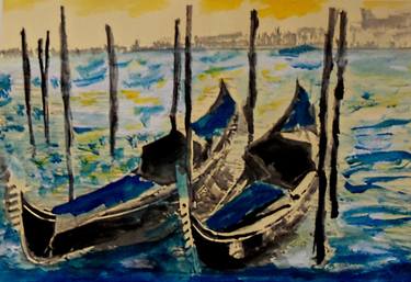 Print of Impressionism Boat Paintings by Sonja Osiecki