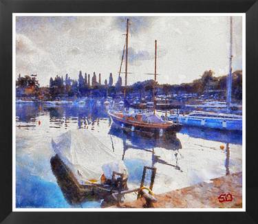 Print of Boat Paintings by Sonja Osiecki