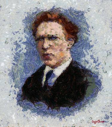 Saatchi Art Artist Sonja Osiecki; Paintings, “Vincent van Gogh - Portrait (in his style)” #art