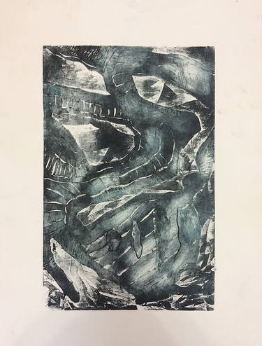Original Abstract Printmaking by Michael Clague
