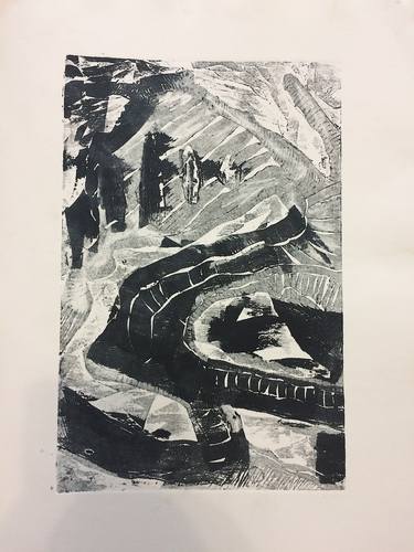 Print of Abstract Expressionism Abstract Printmaking by Michael Clague