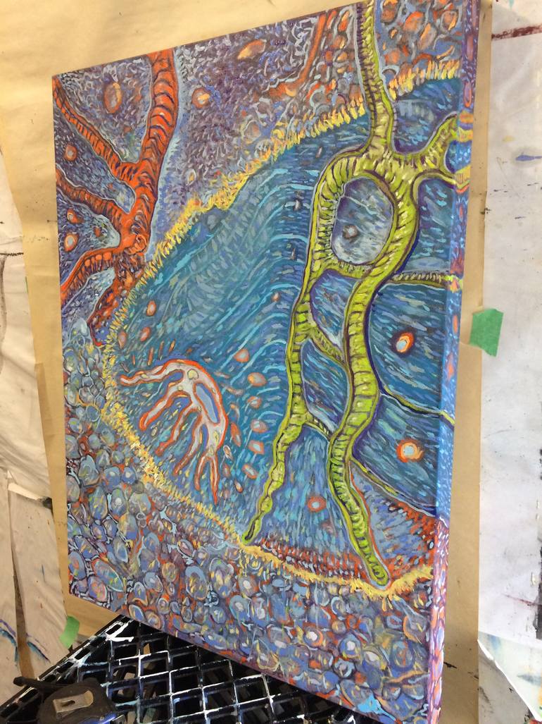 Original Conceptual Abstract Painting by Michael Clague