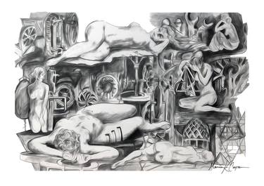 Print of Surrealism Body Drawings by Maria Cooper