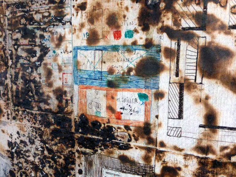 Original Abstract Expressionism Abstract Painting by Frederic Charcot