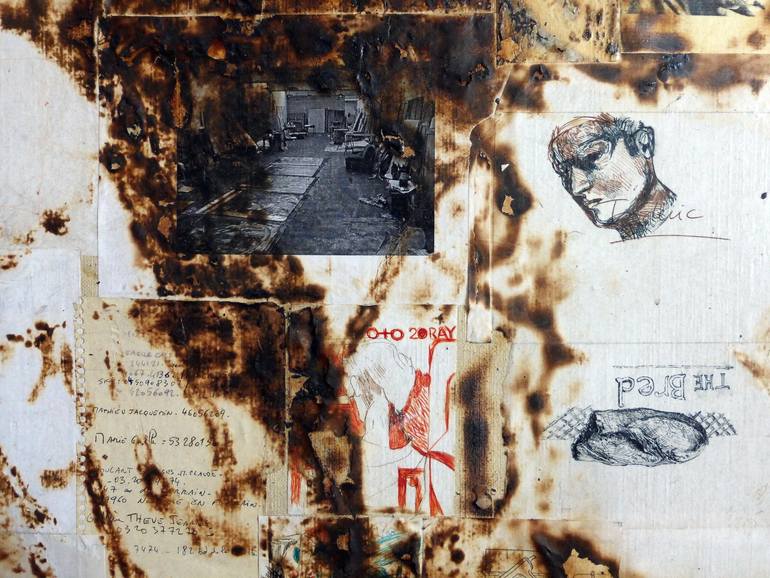 Original Abstract Expressionism Abstract Painting by Frederic Charcot