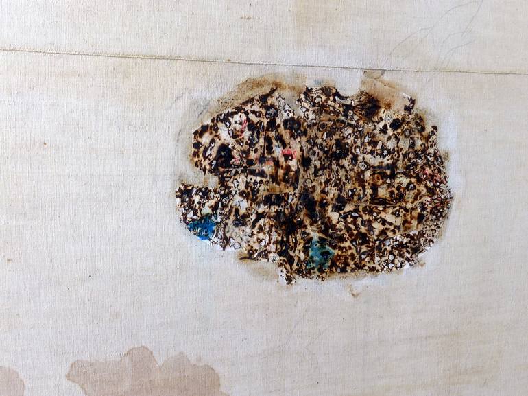 Original Abstract Expressionism Landscape Collage by Frederic Charcot