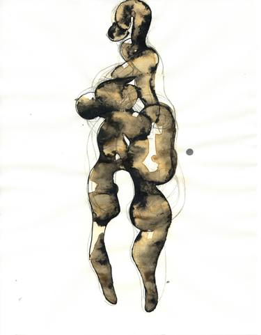 Original Figurative Body Drawings by frederic charcot