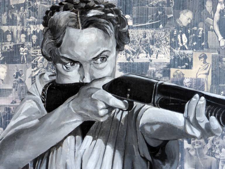 Original Figurative Cinema Painting by Frederic Charcot