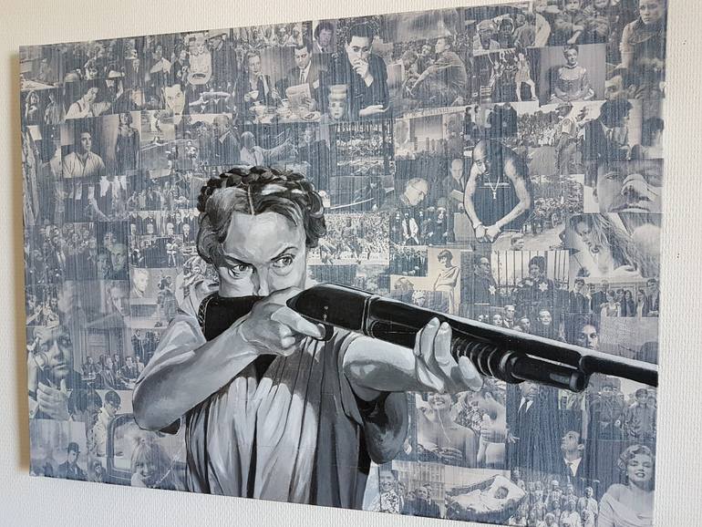 Original Figurative Cinema Painting by Frederic Charcot