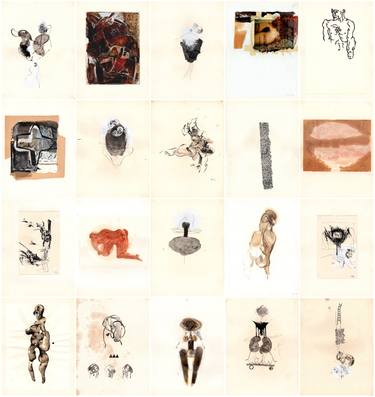 Original Body Drawings by frederic charcot