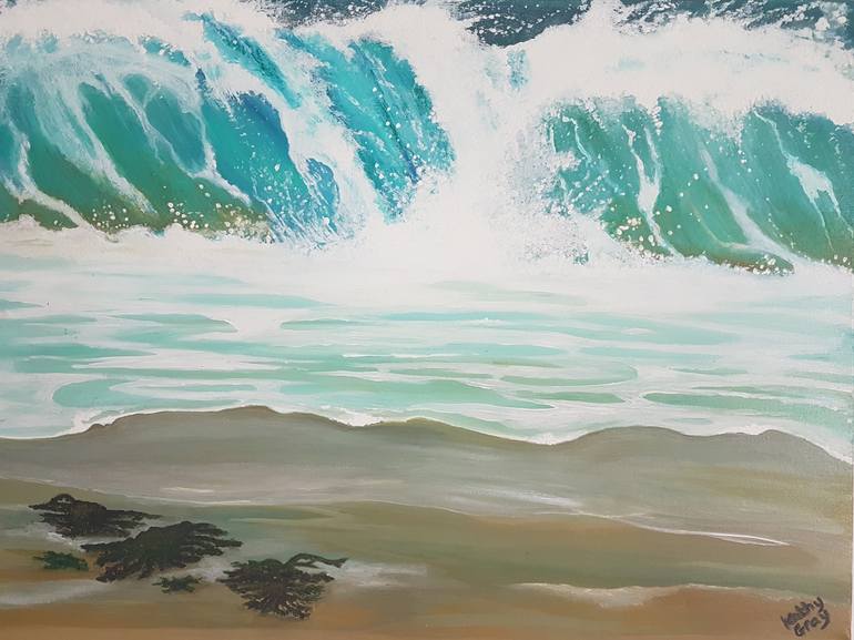 Beach Break Painting by Kathy Gray | Saatchi Art