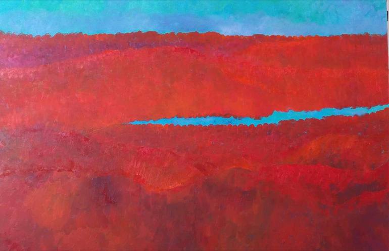 Original Color Field Painting Landscape Paintings by  Piera Zuercher-Camponovo
