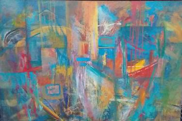 Original Abstract Expressionism Abstract Painting by JUVID ART