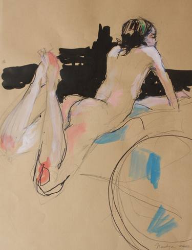 Original Nude Drawings by Nadja Solovieva