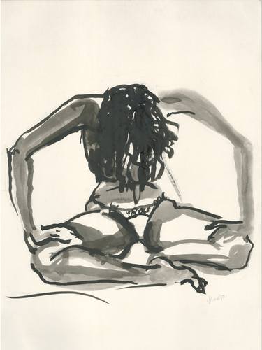 Print of Figurative Women Drawings by Nadja Solovieva