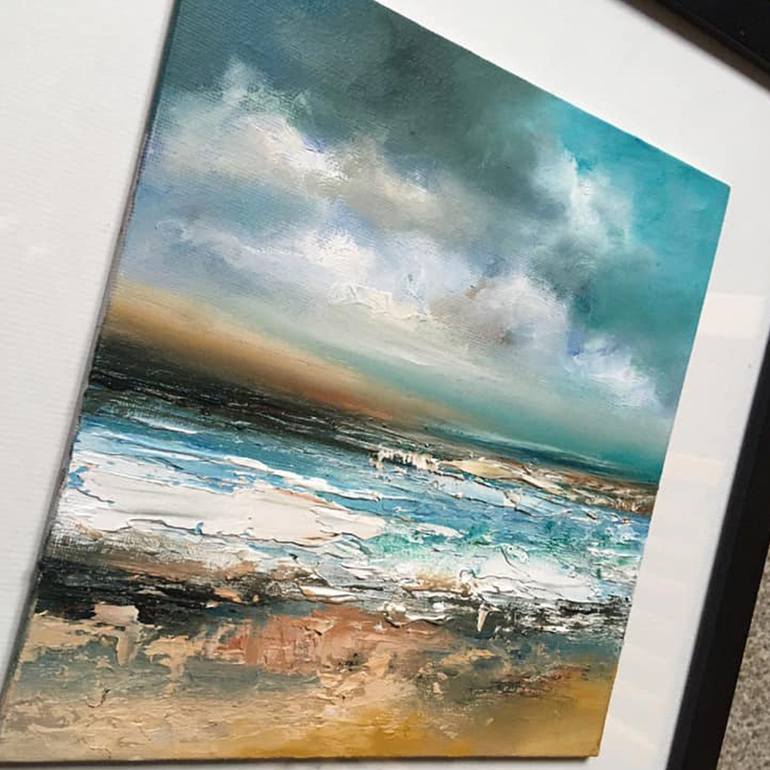 Original Abstract Seascape Painting by Anna Schofield