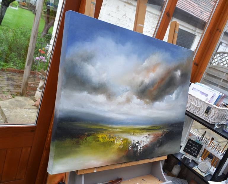 Original Abstract Expressionism Landscape Painting by Anna Schofield