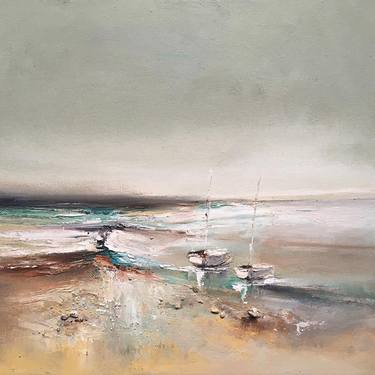 Original Abstract Expressionism Seascape Painting by Anna Schofield