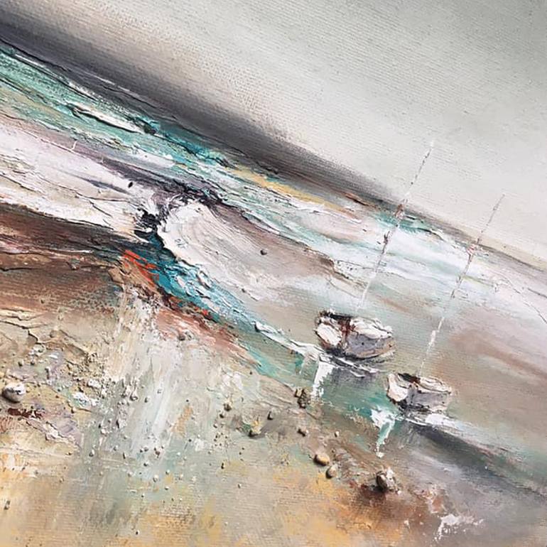 Original Abstract Expressionism Seascape Painting by Anna Schofield