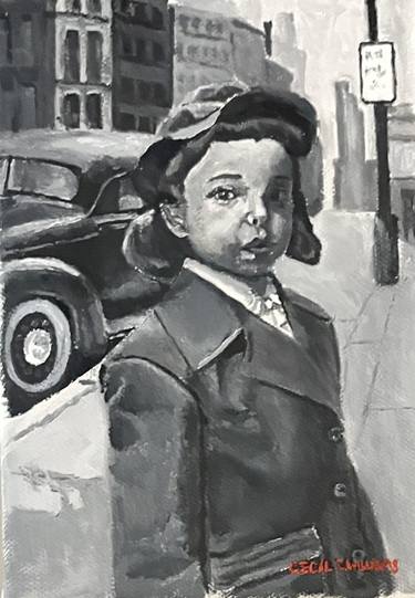 Original Black & White People Painting by Cecil Williams