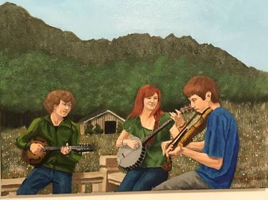 Original Figurative Music Paintings by Cecil Williams