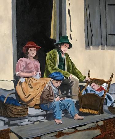Print of Figurative Family Paintings by Cecil Williams
