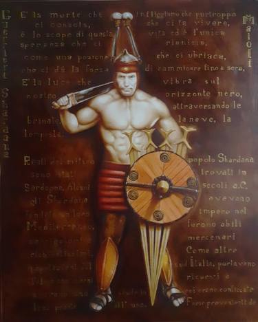 Original Figurative Classical mythology Paintings by Michele Maioli