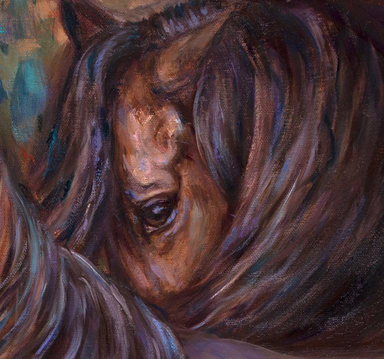 Original Figurative Horse Painting by Janet Ferraro