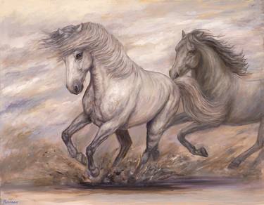 Original Fine Art Horse Paintings by Janet Ferraro