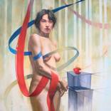 Deceptive Perspective And The Apple by Tarak Mahadi