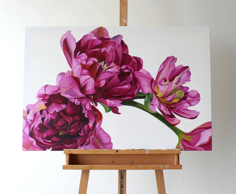 Original Fine Art Floral Painting by Freya Powell