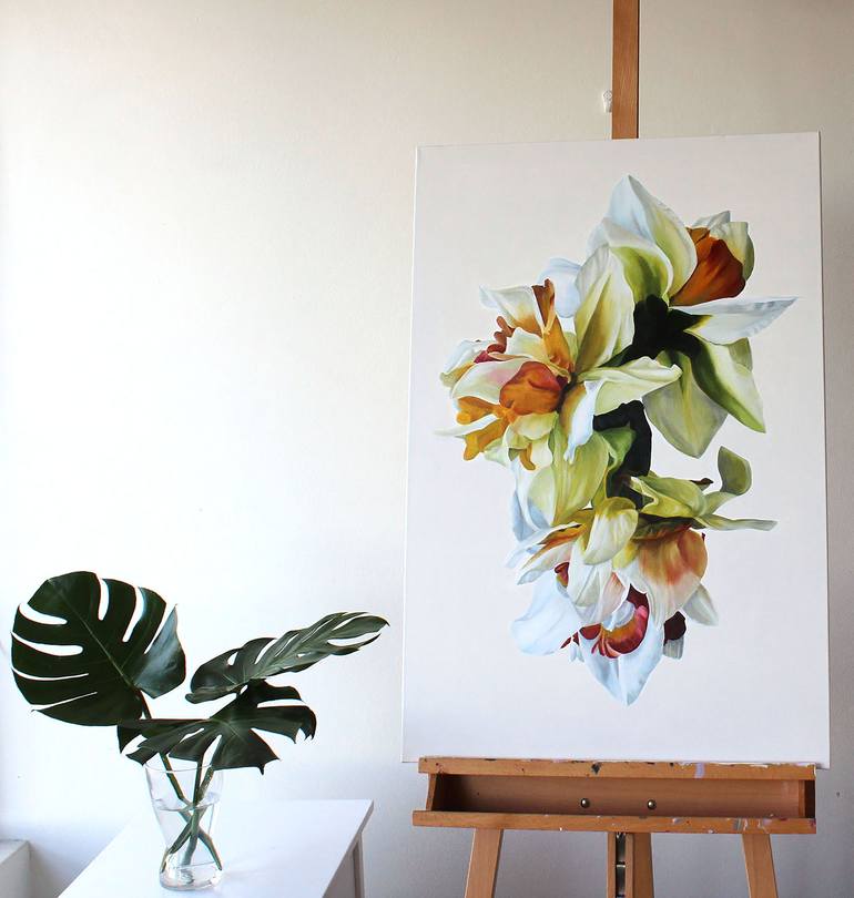 Original Fine Art Floral Painting by Freya Powell