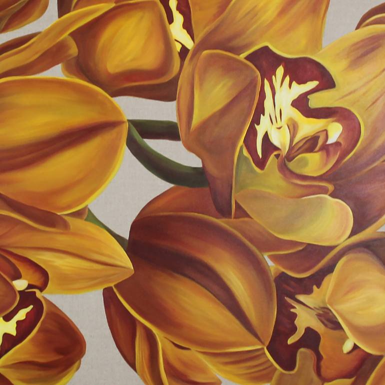 Original Modernism Botanic Painting by Freya Powell