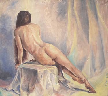 Print of Fine Art Nude Paintings by Sergei Sonera