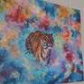 I was inspired by space. And nowhere ever constellation of tiger. So I made a stargate symbolic of tiger. 
The painting brings as idea to grow for dreams.