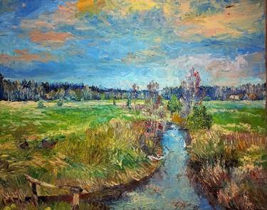 Print of Expressionism Landscape Paintings by Sergei Sonera