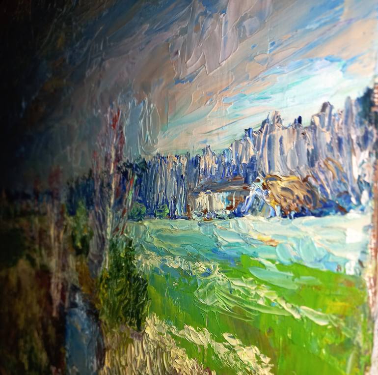 Original Expressionism Landscape Painting by Sergei Sonera