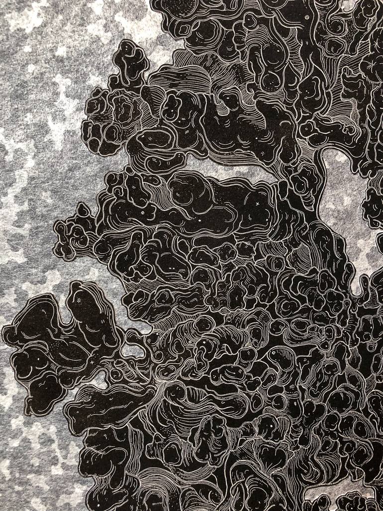 Original Abstract Nature Printmaking by Emily Shopp