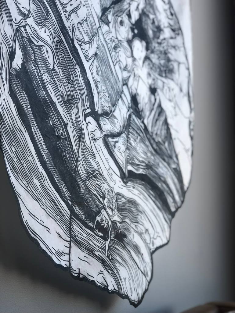 Original Abstract Nature Printmaking by Emily Shopp