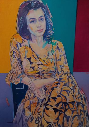 Original Realism Women Painting by Zoran Kostic
