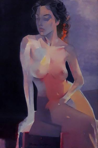 Original Figurative Nude Paintings by Zoran Kostic