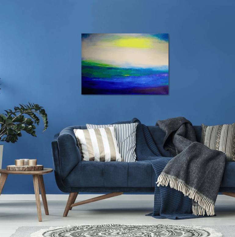 Original Impressionism Abstract Painting by Anna Lubchik