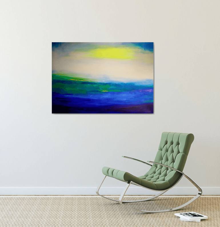 Original Impressionism Abstract Painting by Anna Lubchik