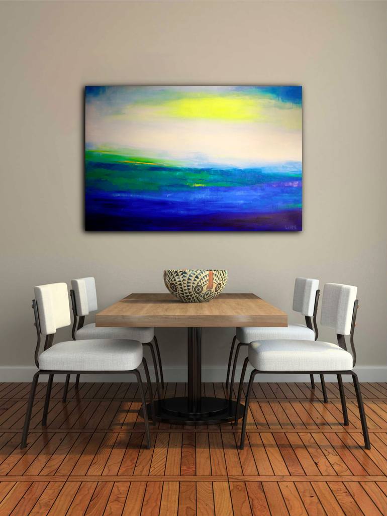 Original Impressionism Abstract Painting by Anna Lubchik